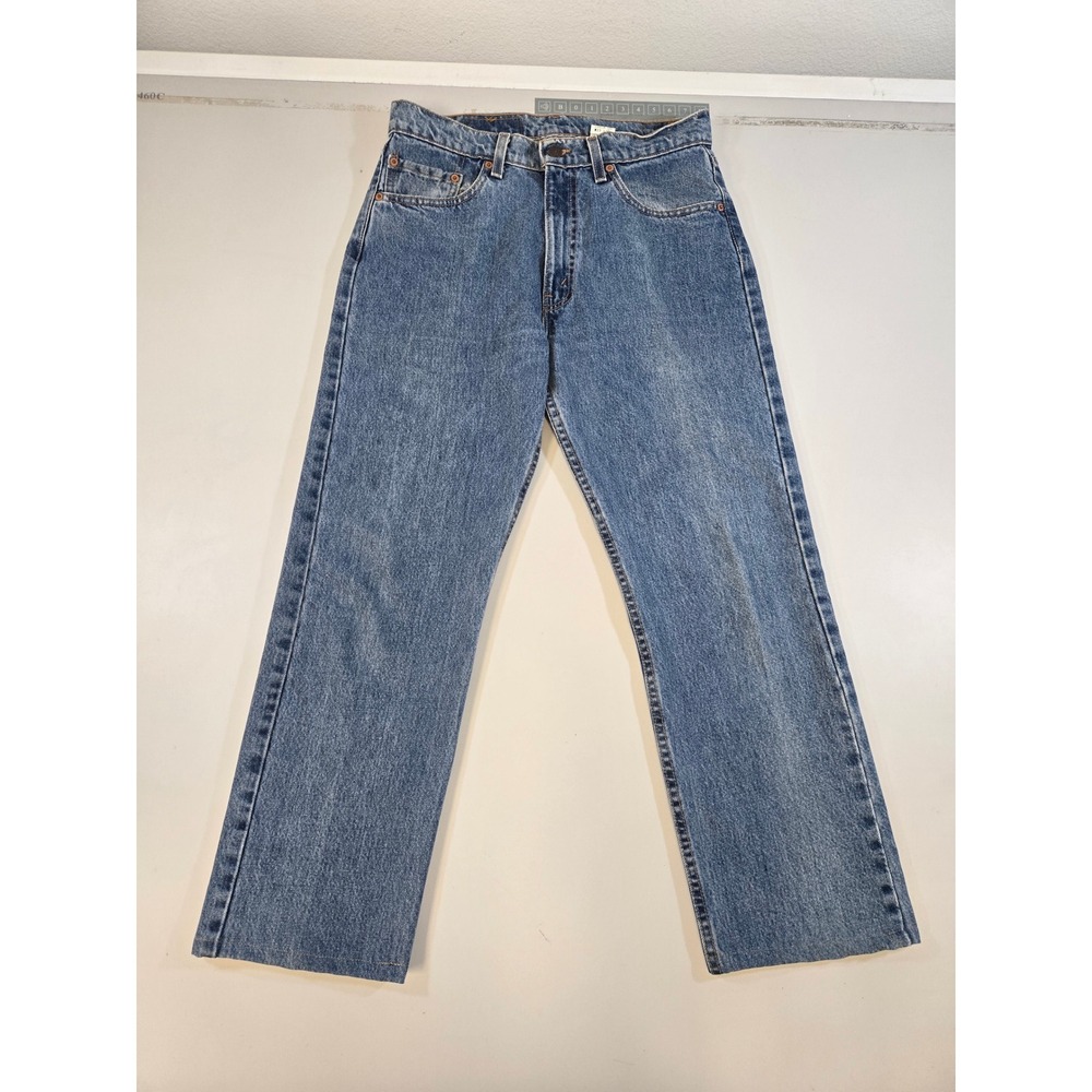 Vintage 98 Levis 505 Regular Fit Straight‎ Blue Jeans USA Made 33x30 Inseam 26